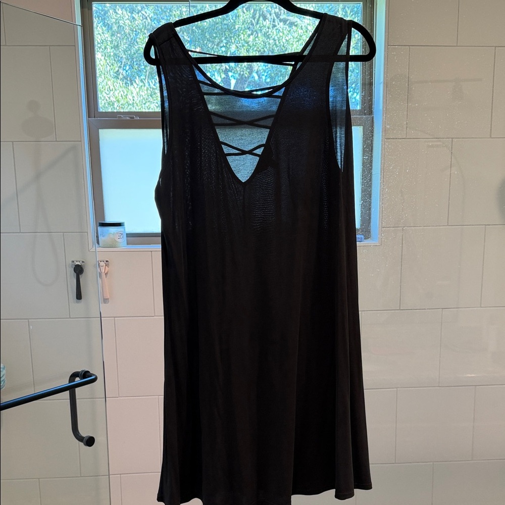 Chic Black Swim Cover-Up by [Brand]